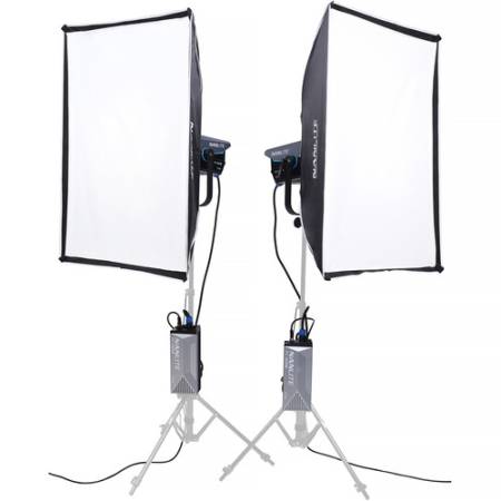 Nanlite FC-500B 2KIT - zestaw, 2 lampy FC-500B Bi-Color, z walizką i akcesoriami, 2700-6500K, CRI 96, 520W_Przykład użycia_2
